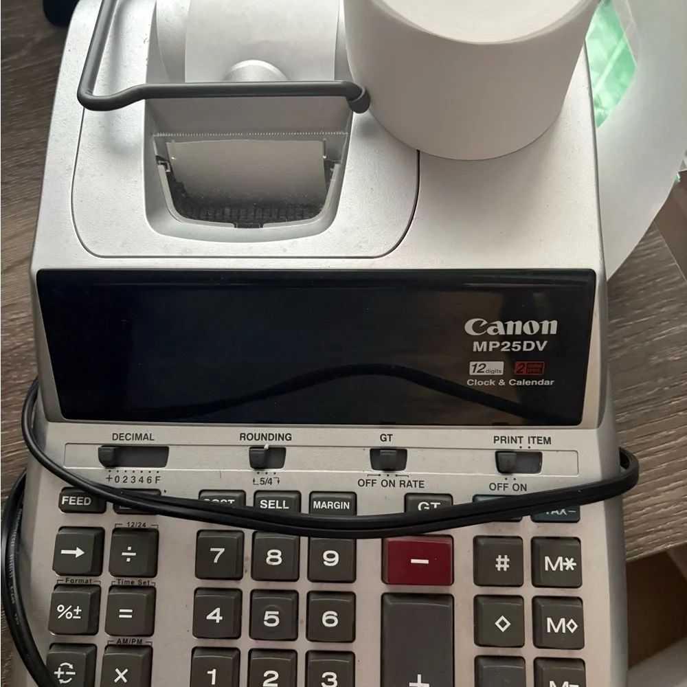 Canon MP25DV Silver and Black Calculator